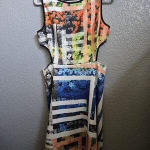 Colorful Geometric Print Women's Dress